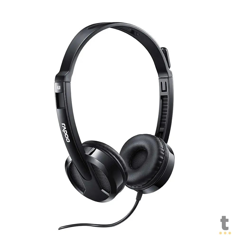 Headset Multilaser Rapoo P3 e Usb C/ Microfone Flexível Preto - RA020 Truedata