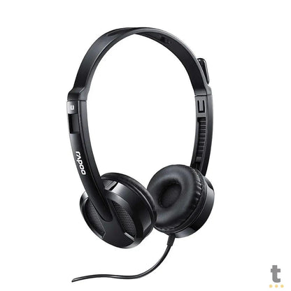 Headset Multilaser Rapoo P3 e Usb C/ Microfone Flexível Preto - RA020 Truedata