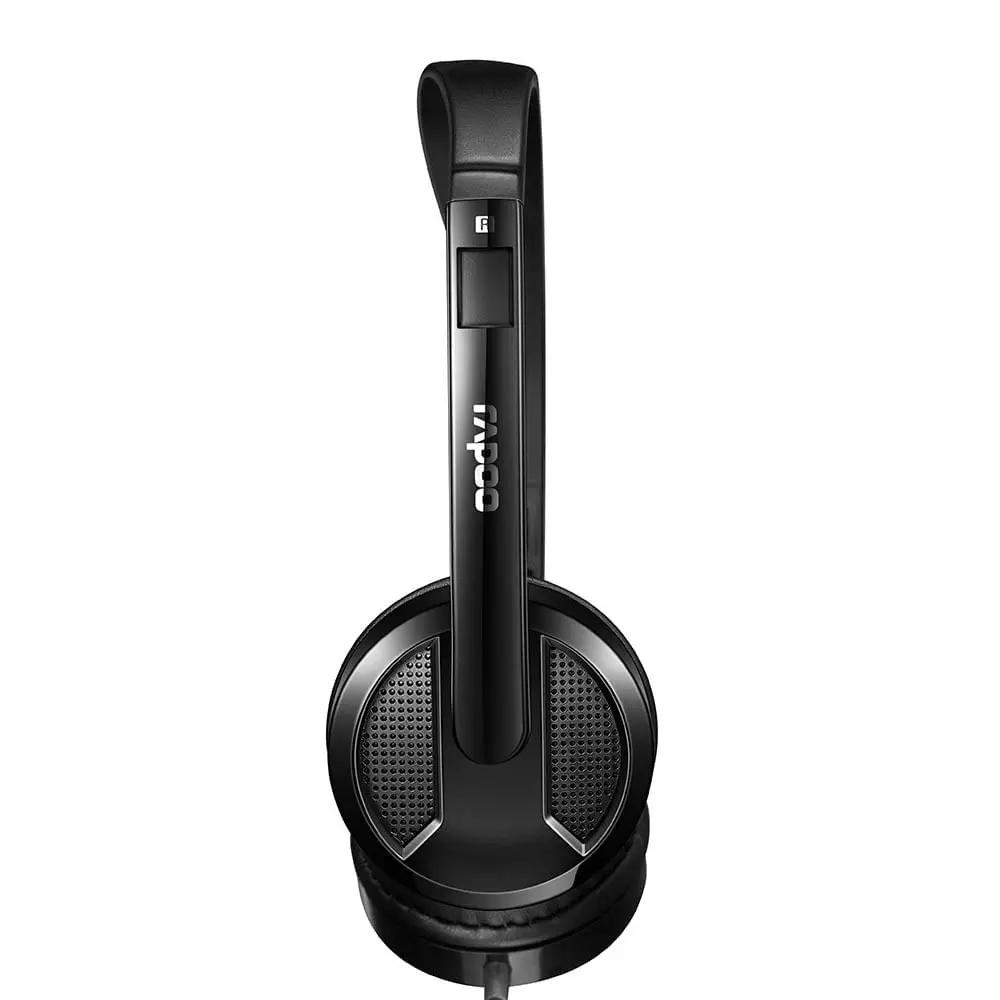 Headset Multilaser Rapoo P3 e Usb C/ Microfone Flexível Preto - RA020 Truedata