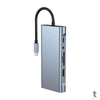 Hub Adaptador Dockstation USB Tipo C 11 em 1 HDMI / VGA / RJ45 / 4x USB 3.0 / Leitor de Cartão e Power Delivery 100W Gop Truedata