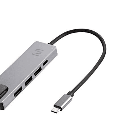 Hub Dock USB Tipo C 5 em 1 HDMI 4K RJ45 2x USB 3.0 e Power Delivery 100W Multi - AC447 Truedata