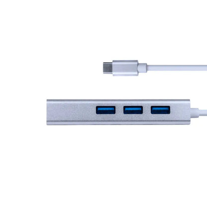 Hub Tipo C 3 Portas Usb 3.0 + Rj45 Truedata