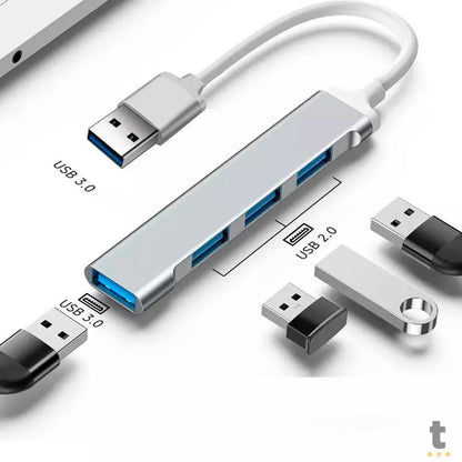 Hub USB 4 Portas Usb 3.0 High Speed Truedata