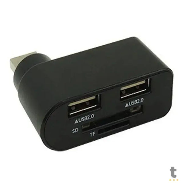 Hub Usb 2 Portas 2.0  / Leitor de Cartão de Memoria Knup - KP-T123