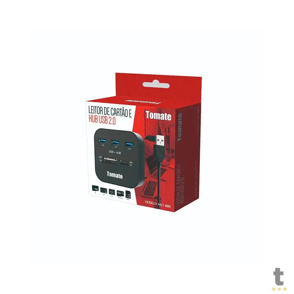 Hub Usb 3 Portas + Leitor De Cartao De Memoria Tomate - MST-008 Truedata