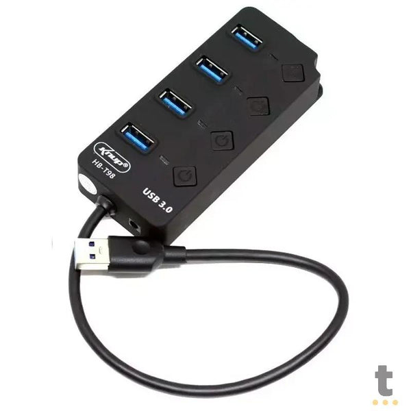 Hub Usb 4 Portas Knup Hb-T98 Usb 3.0 5 Gbps High Speed
