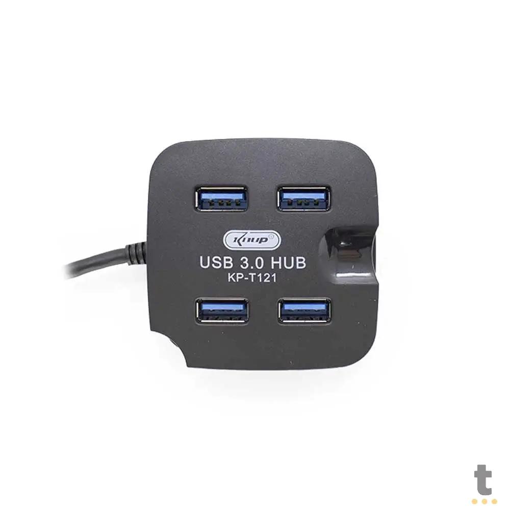 Hub Usb 4 Portas Knup kP-T121 Usb 3.0 5 Gbps High Speed Truedata
