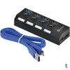 Hub Usb 4 Portas Vinik Usb 3.0 Com Interruptor - HUV-50 Truedata