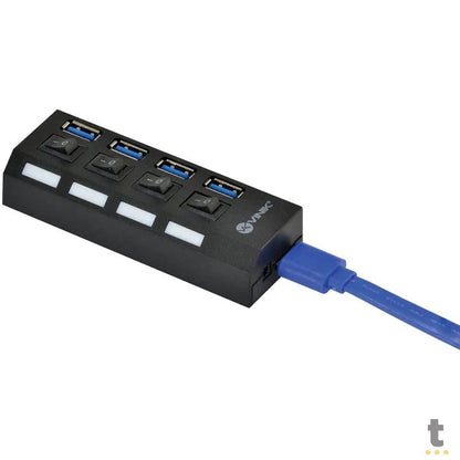 Hub Usb 4 Portas Vinik Usb 3.0 Com Interruptor - HUV-50 Truedata