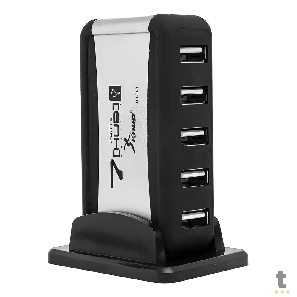 Hub Usb 7 Portas 2.0 High Speed C/Fonte Knup Hb-T68 Truedata