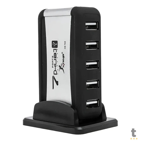 Hub Usb 7 Portas 2.0 High Speed C/Fonte Knup Hb-T68