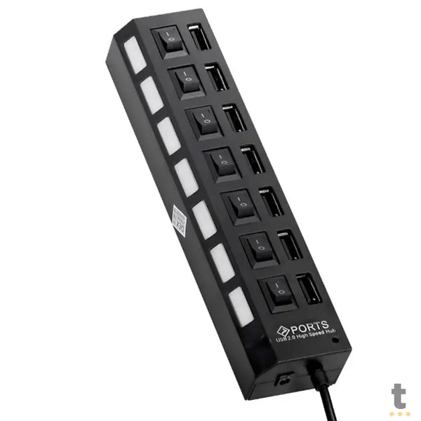 Hub Usb 7 Portas 2.0 High Speed - HUB-7