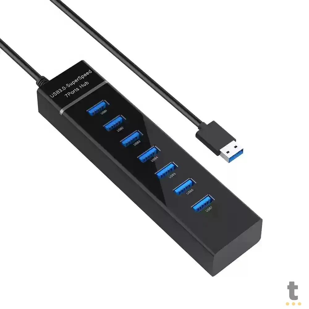 Hub Usb 7 Portas 3.0 Super Speed - HUB-307 Truedata