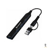 Hub Usb C/ Adaptador Tipo C 4 Portas USB-A (3x 2.0 / 1x 3.0) Bommax - BM-A612 Truedata