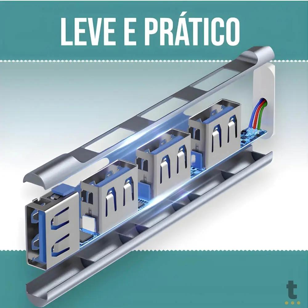 Hub Usb Tipo C P/ 3 Portas USB 2.0 + 1 Porta 3.0 Bommax - BM-A058 Truedata