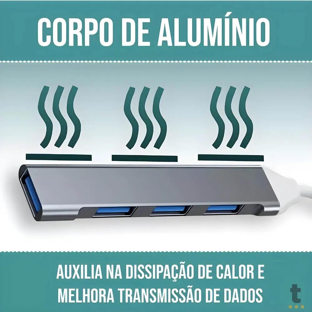 Hub Usb Tipo C P/ 3 Portas USB 2.0 + 1 Porta 3.0 Bommax - BM-A058 Truedata