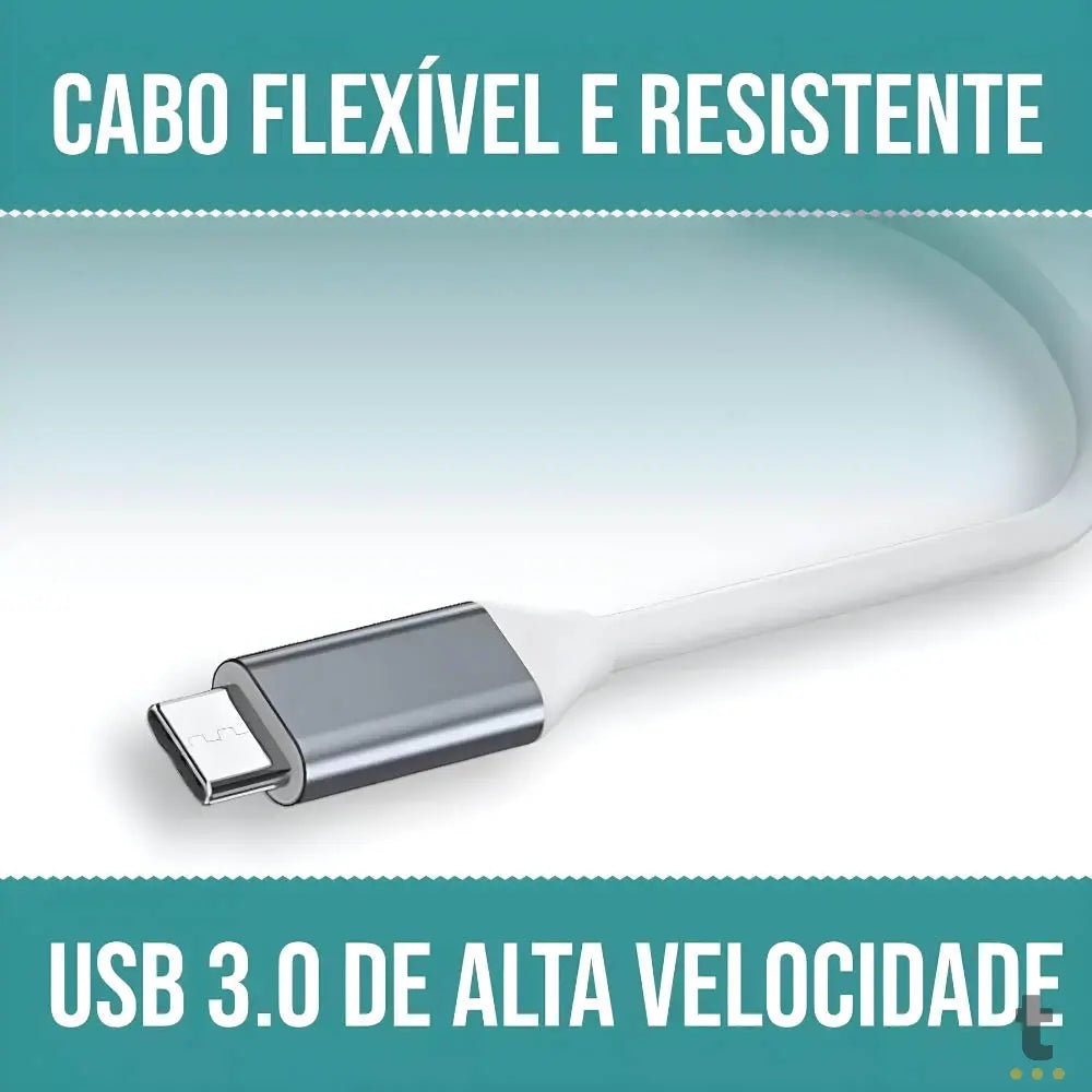Hub Usb Tipo C P/ 3 Portas USB 2.0 + 1 Porta 3.0 Bommax - BM-A058 Truedata