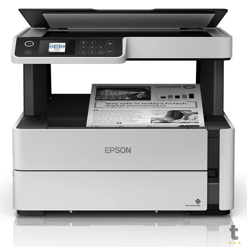 Impressora Multifuncional Epson M2170 Ecotank Jato de Tinta Monocromática Wireless Duplex - C11CH43302 Truedata