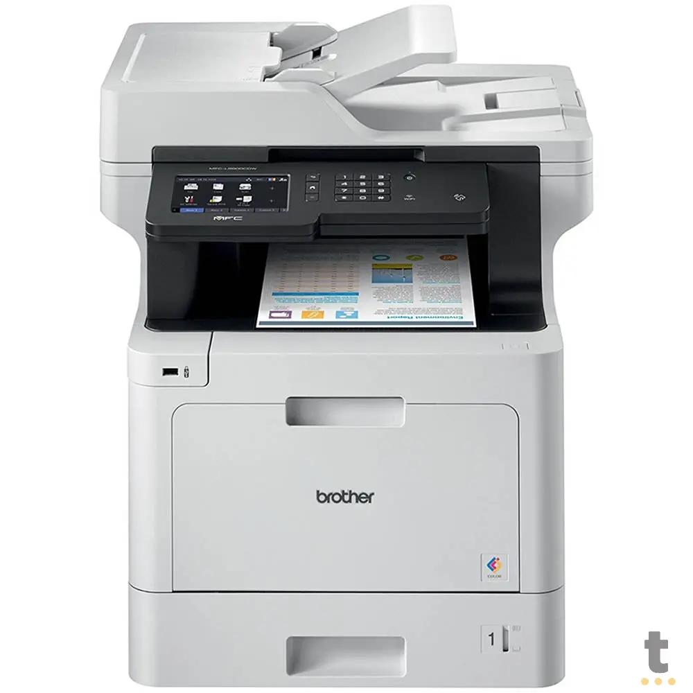 Impressora Multifuncional Laser Brother Colorida MFC-L8900CDW Duplex Usb Rede Wi-fi 110v 33ppm - Toner Tn419 Tn413 Tn416 Truedata
