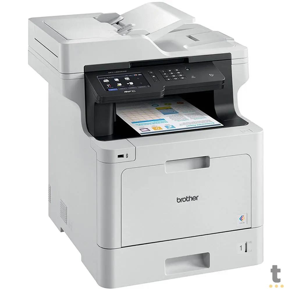 Impressora Multifuncional Laser Brother Colorida MFC-L8900CDW Duplex Usb Rede Wi-fi 110v 33ppm - Toner Tn419 Tn413 Tn416 Truedata