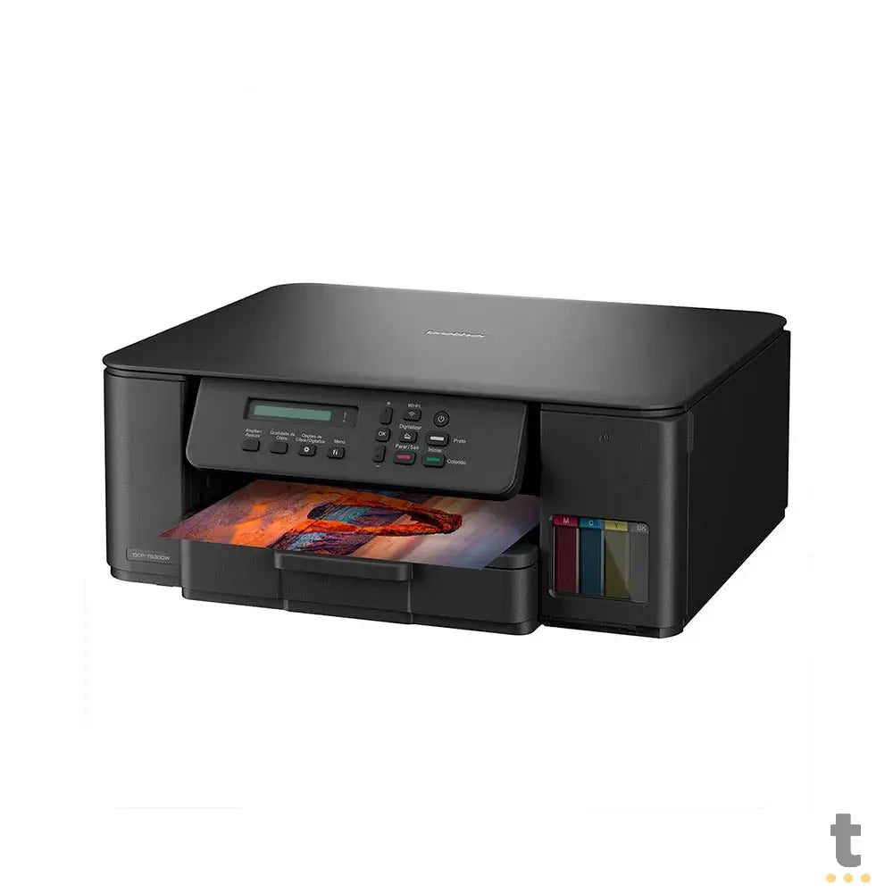 Impressora Multifuncional Tanque De Tinta Brother InkBenefit Colorida Duplex Wi-Fi Bivolt - DCP-T530DW - Refil BTD100 Truedata
