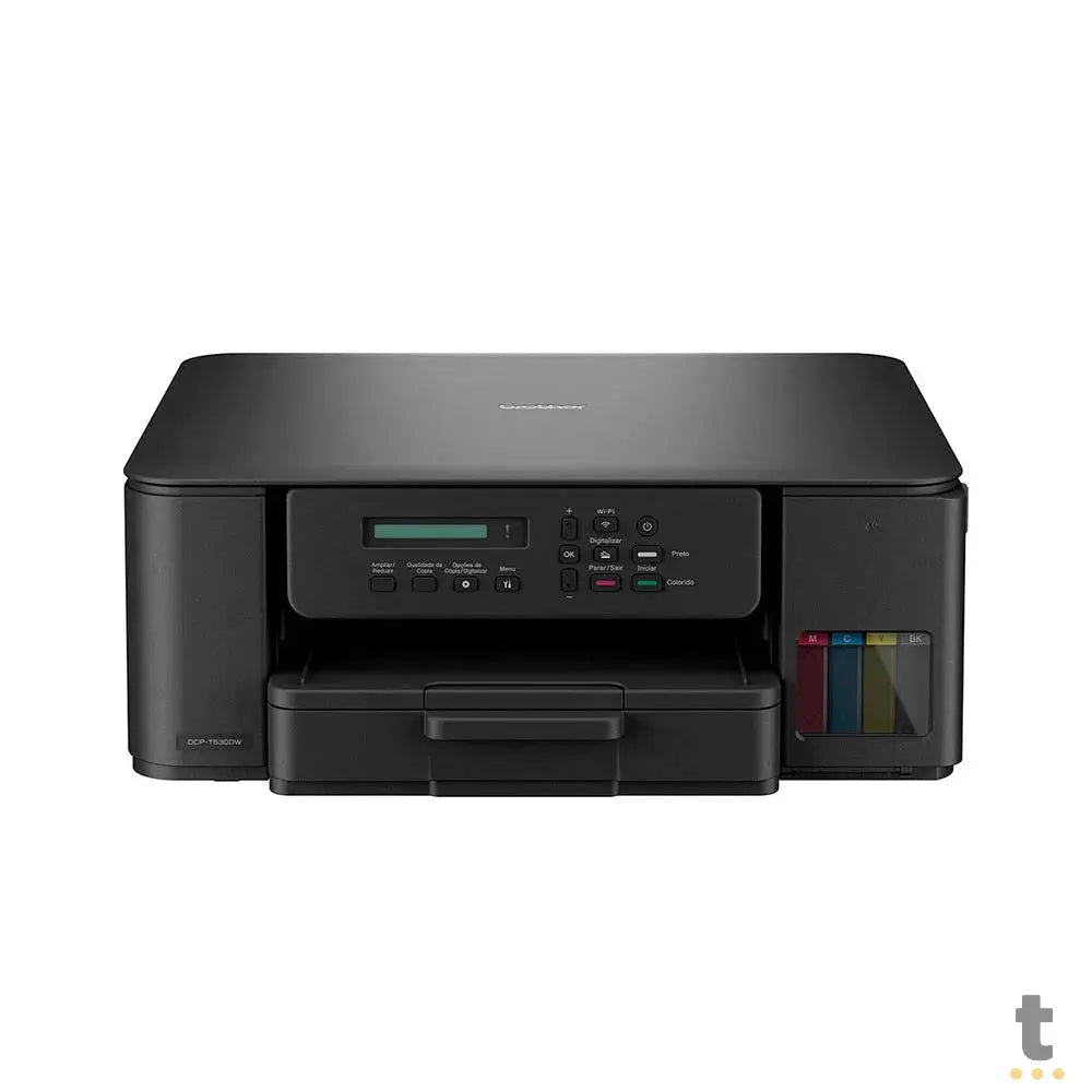 Impressora Multifuncional Tanque De Tinta Brother InkBenefit Colorida Duplex Wi-Fi Bivolt - DCP-T530DW - Refil BTD100 Truedata
