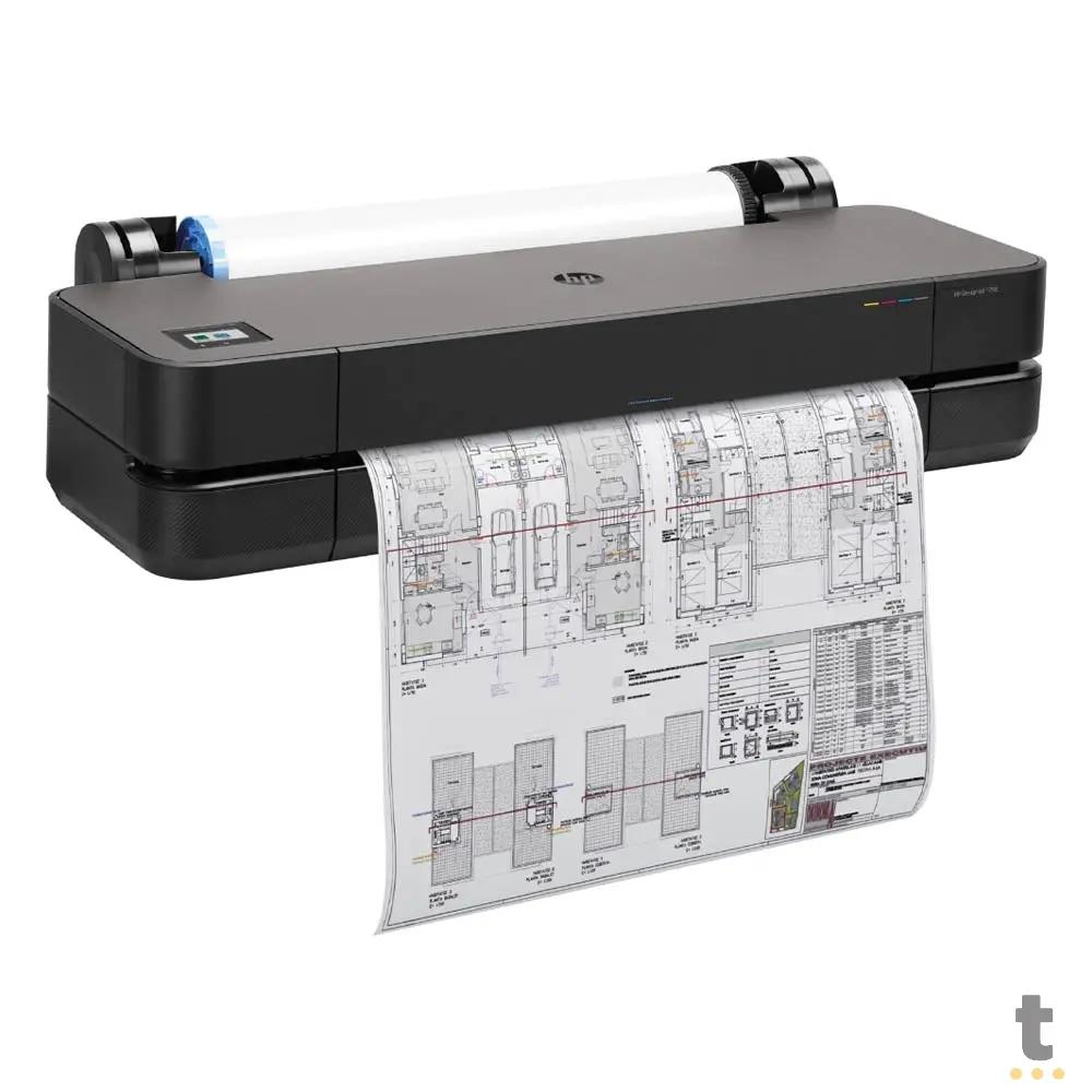 Impressora Plotter HP 24 Pols Designjet T250 Rede USB Wi-fi Bivolt - 5HB06D#AC4 Truedata