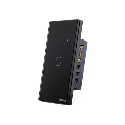 Interruptor Intelbras Smart Wi-Fi Touch 1 Tecla EWS 1001 Preto - 4850014 Truedata