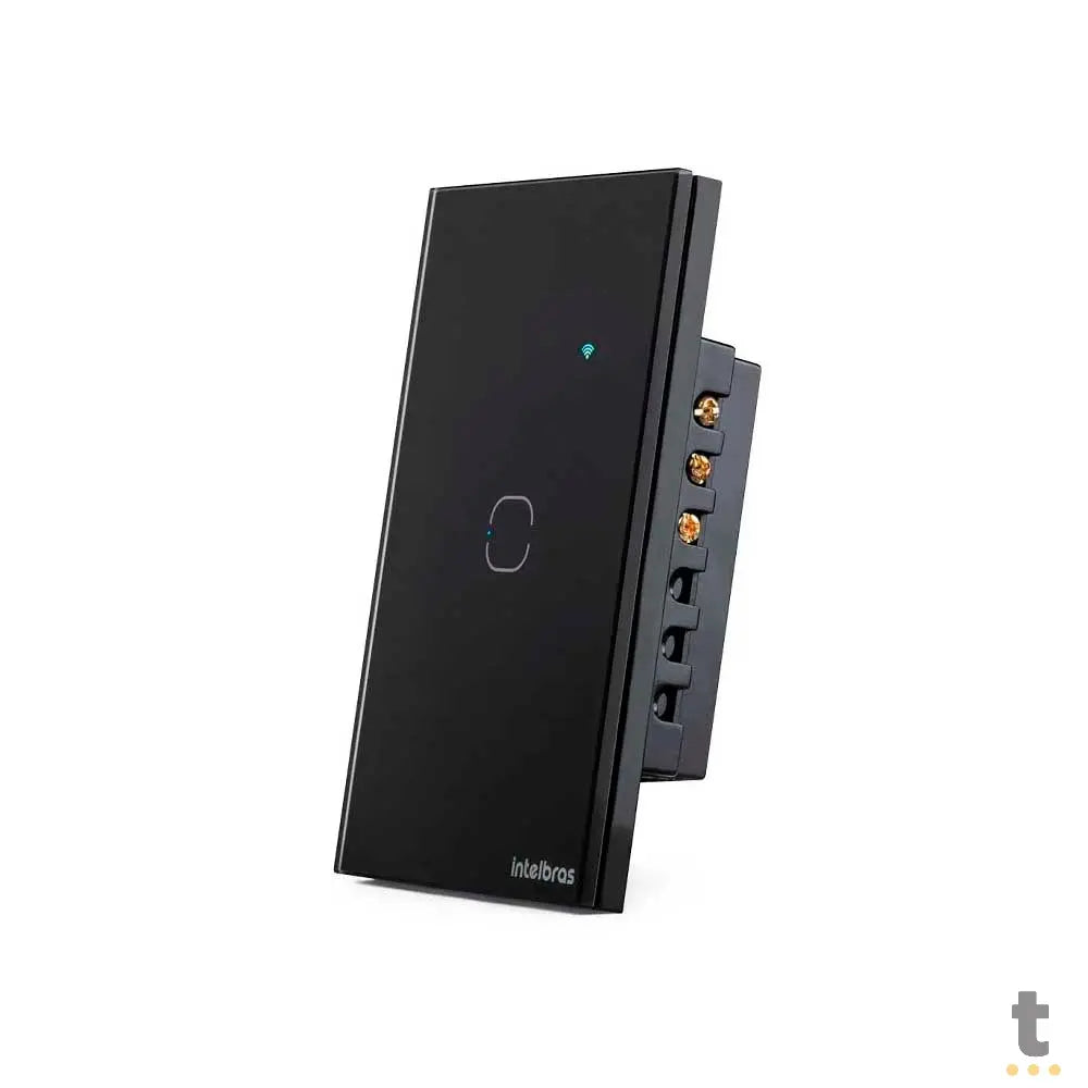 Interruptor Intelbras Smart Wi-Fi Touch 1 Tecla EWS 1001 Preto - 4850014 Truedata