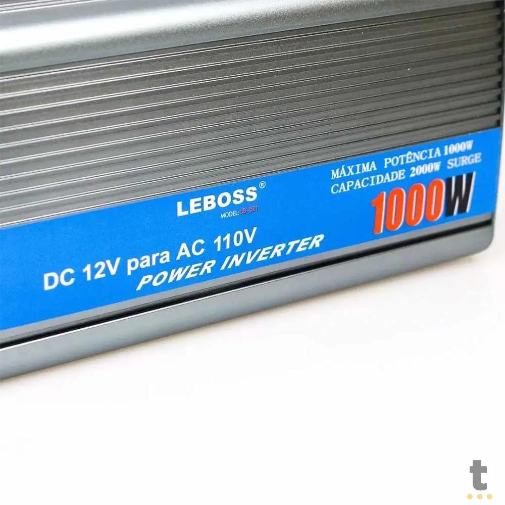 Inversor De Potência 12v Para 110v Veicular 1000w Leboss LB-521 Saida Ac Truedata