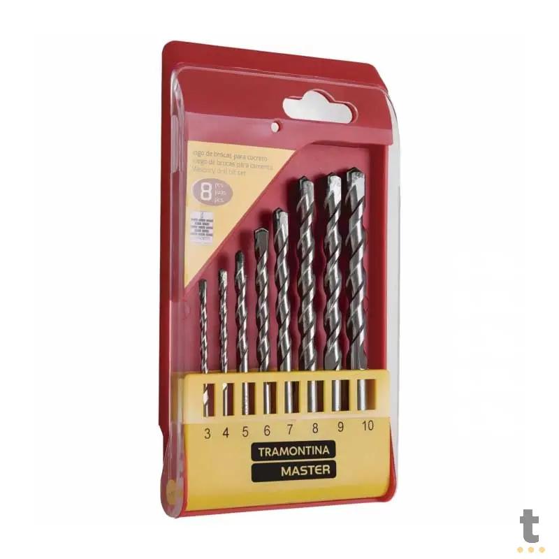 Jogo de Brocas para Concreto 8 Peças Tramontina - 33921 Truedata