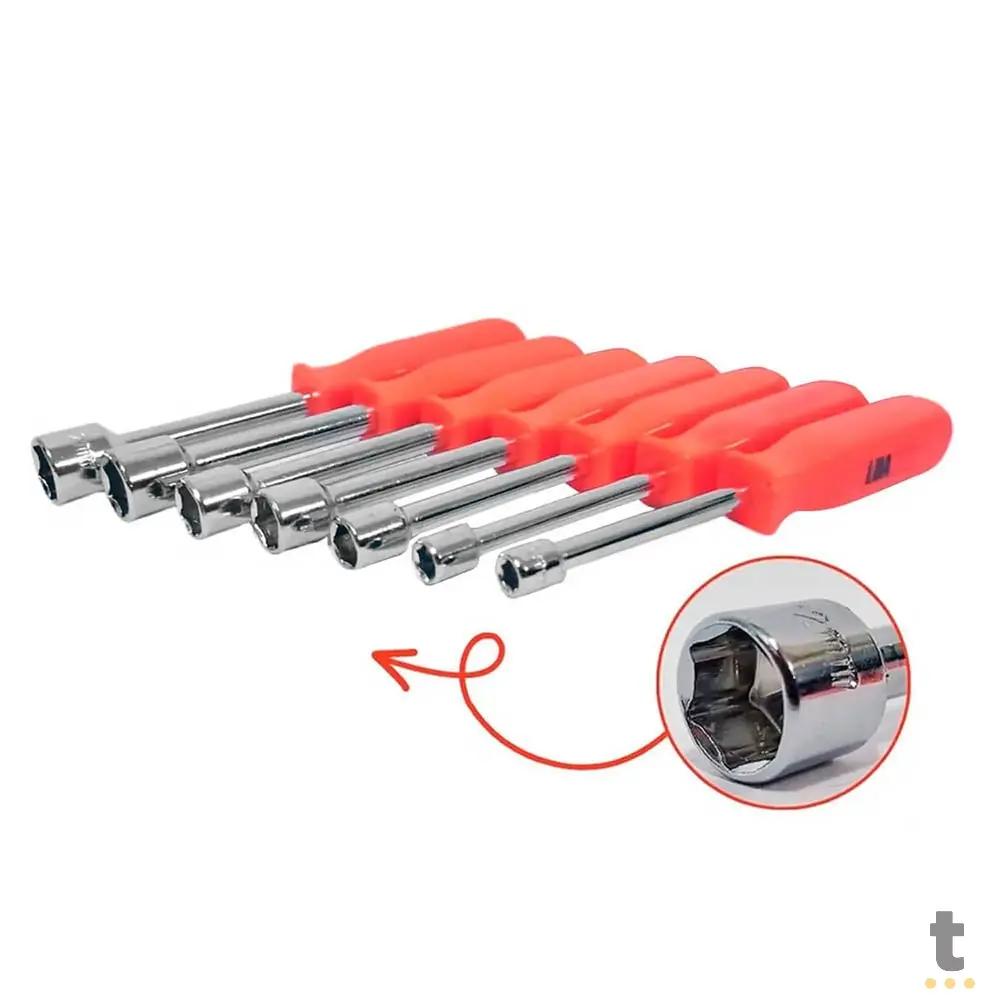 Jogo de Chaves Canhão 7 Peças Luatek - LWJ-173 Truedata