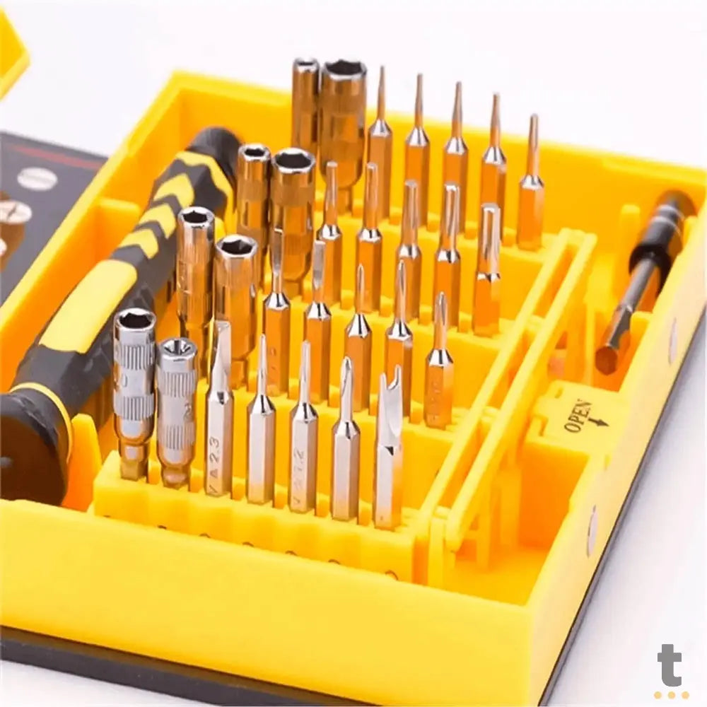 Jogo de Chaves de Precisao 38 Peças Imã Magnético - KLTE-3801 Truedata