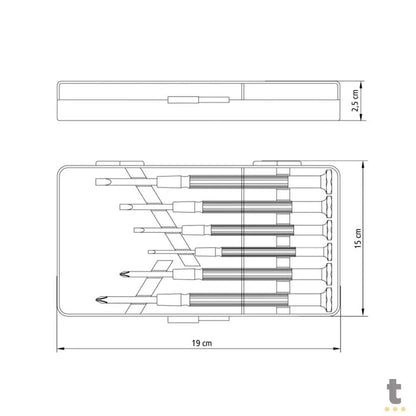 Jogo de Chaves de Precisao 6 Peças Tramontina - 157719 Truedata