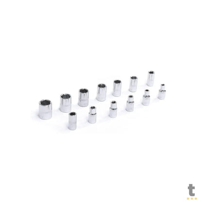 Jogo de Ferramentas Chaves Soquete Encaixe 1/2 1/4 94 Peças C/ Maleta Vinik - 37163 Truedata