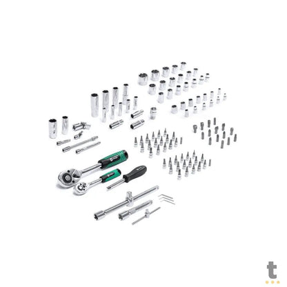 Jogo de Ferramentas Chaves Soquete Encaixe 1/2 1/4 94 Peças C/ Maleta Vinik - 37163 Truedata