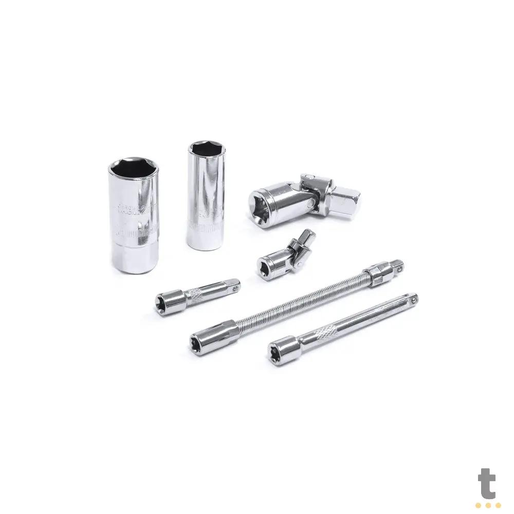 Jogo de Ferramentas Chaves Soquete Encaixe 1/2 1/4 94 Peças C/ Maleta Vinik - 37163 Truedata