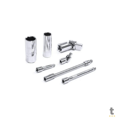 Jogo de Ferramentas Chaves Soquete Encaixe 1/2 1/4 94 Peças C/ Maleta Vinik - 37163 Truedata