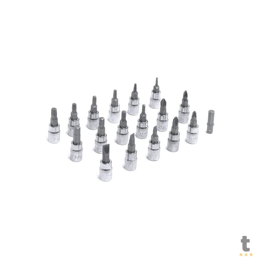 Jogo de Ferramentas Chaves Soquete Encaixe 1/2 1/4 94 Peças C/ Maleta Vinik - 37163 Truedata