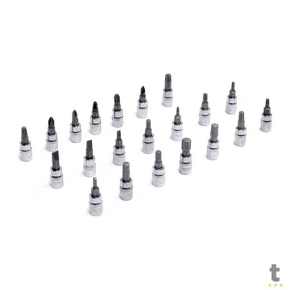 Jogo de Ferramentas Chaves Soquete Encaixe 1/4 54 Peças C/ Maleta Vinik - 37162 Truedata