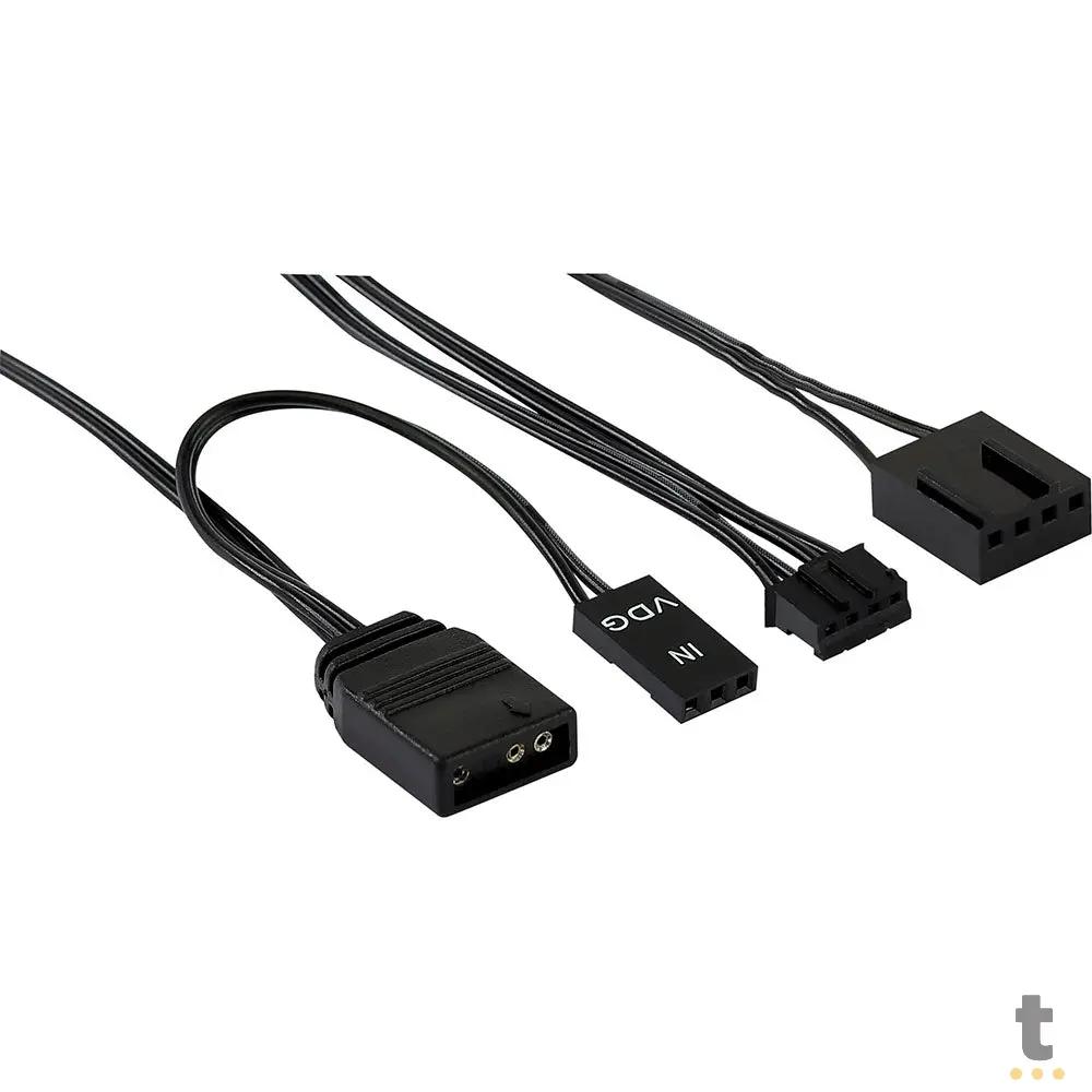 Kit 3 Coolers Fan para Gabinete Eclipse 12 Pro ARGB C/ Controladora e Controle Remoto Aerocool Truedata