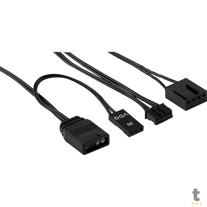 Kit 3 Coolers Fan para Gabinete Eclipse 12 Pro ARGB C/ Controladora e Controle Remoto Aerocool Truedata