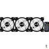 Kit 3 Coolers Fan para Gabinete Saturn 12 Pro ARGB C/ Controladora e Controle Remoto Aerocool - 73853 Truedata