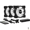 Kit 3 Coolers Fan para Gabinete Saturn 12 Pro ARGB C/ Controladora e Controle Remoto Aerocool - 73853 Truedata