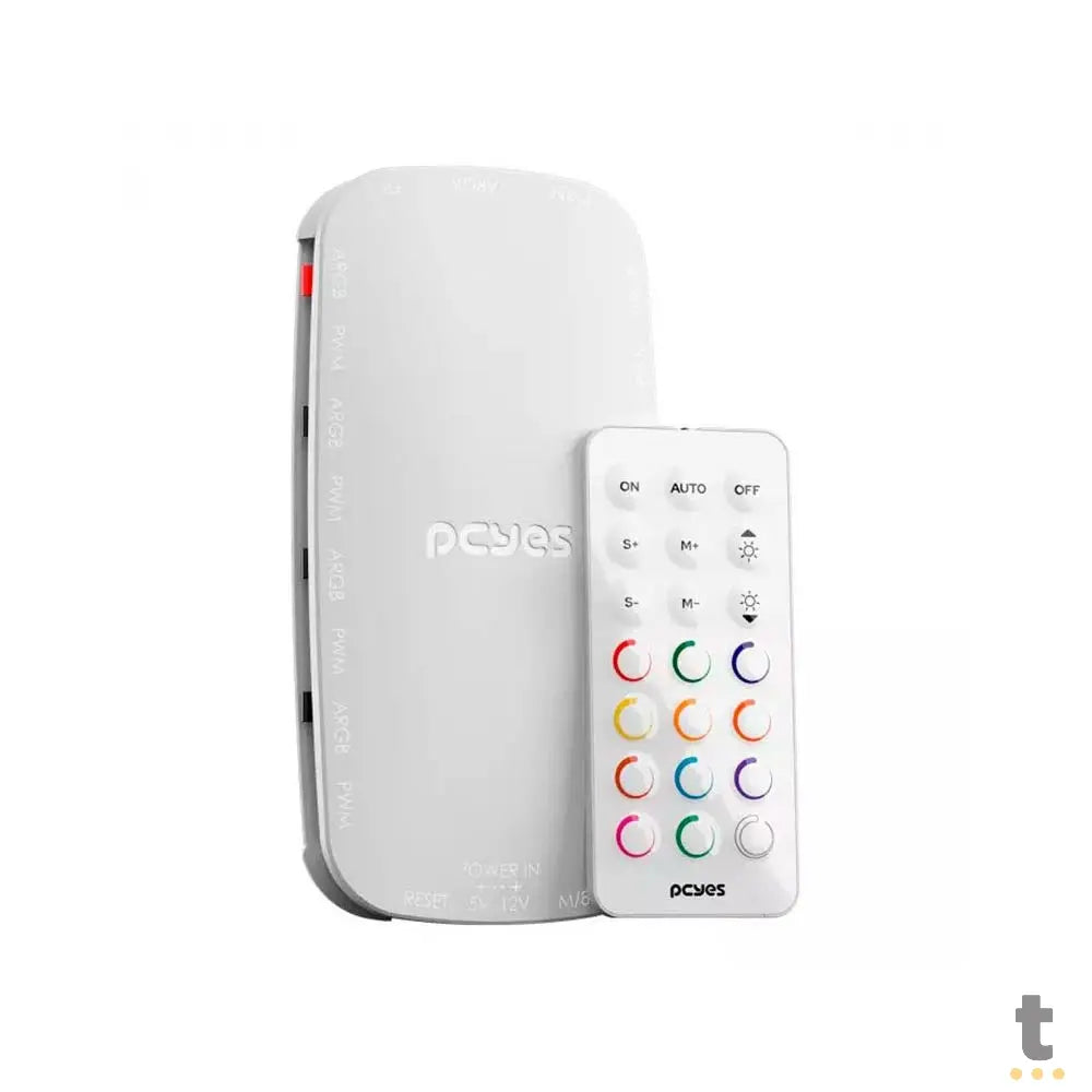 Kit 3x Cooler Fan Para Gabinete PCYes Sangue Frio 3 ARGB 120mm + Controladora - K3ARGBSF3WGBR Truedata