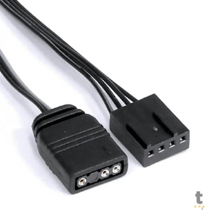 Kit 3x Cooler Fan Para Gabinete PCYes Sangue Frio 3 ARGB Black Vulcan 120mm + Controladora - K3ARGBSF3BR Truedata