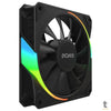 Kit 3x Cooler Fan Para Gabinete PCYes Sangue Frio 3 ARGB Black Vulcan 120mm + Controladora - K3ARGBSF3BR Truedata