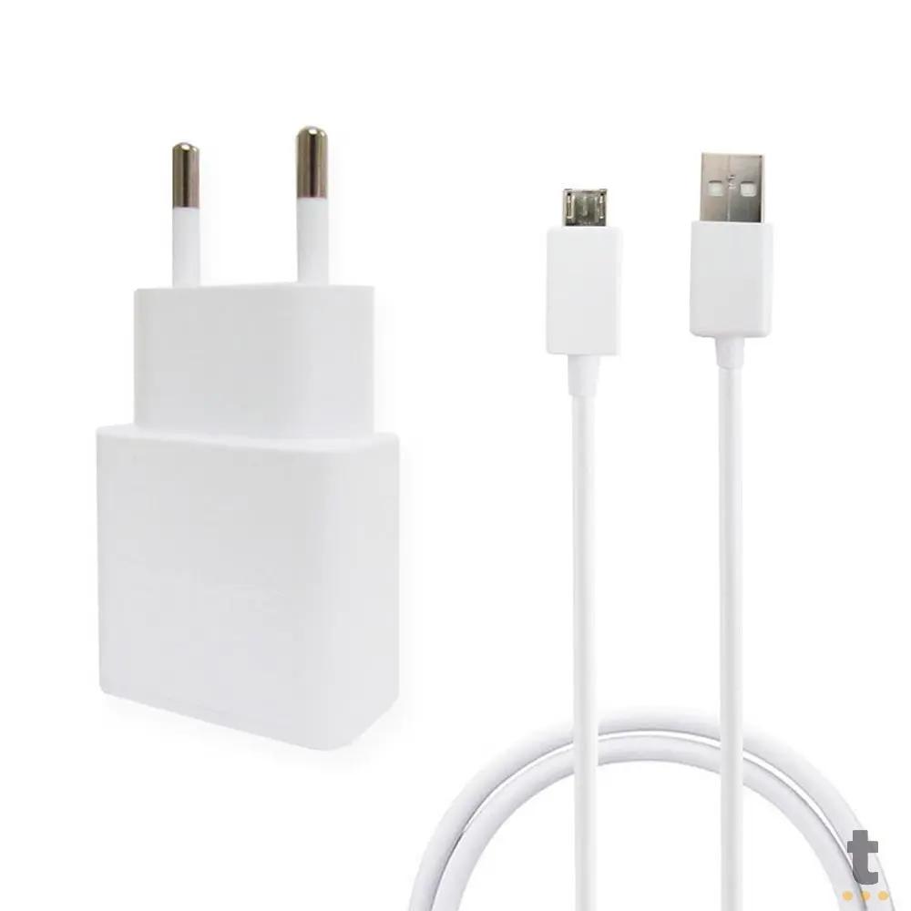 Kit Carregadores Usb - Carregador de Tomada Usb + Cabo Micro Usb Salcomp Branco - S11D38KIT Truedata