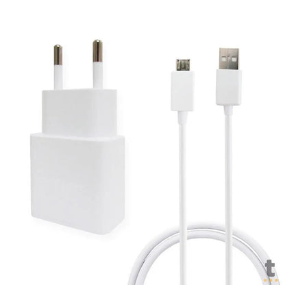 Kit Carregadores Usb - Carregador de Tomada Usb + Cabo Micro Usb Salcomp Branco - S11D38KIT Truedata