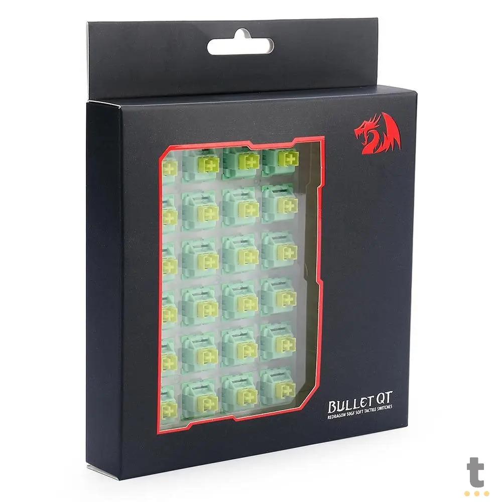 Kit Com 24 Switches Para Teclado Mecanico Redragon Bullet QT - A113QT Truedata